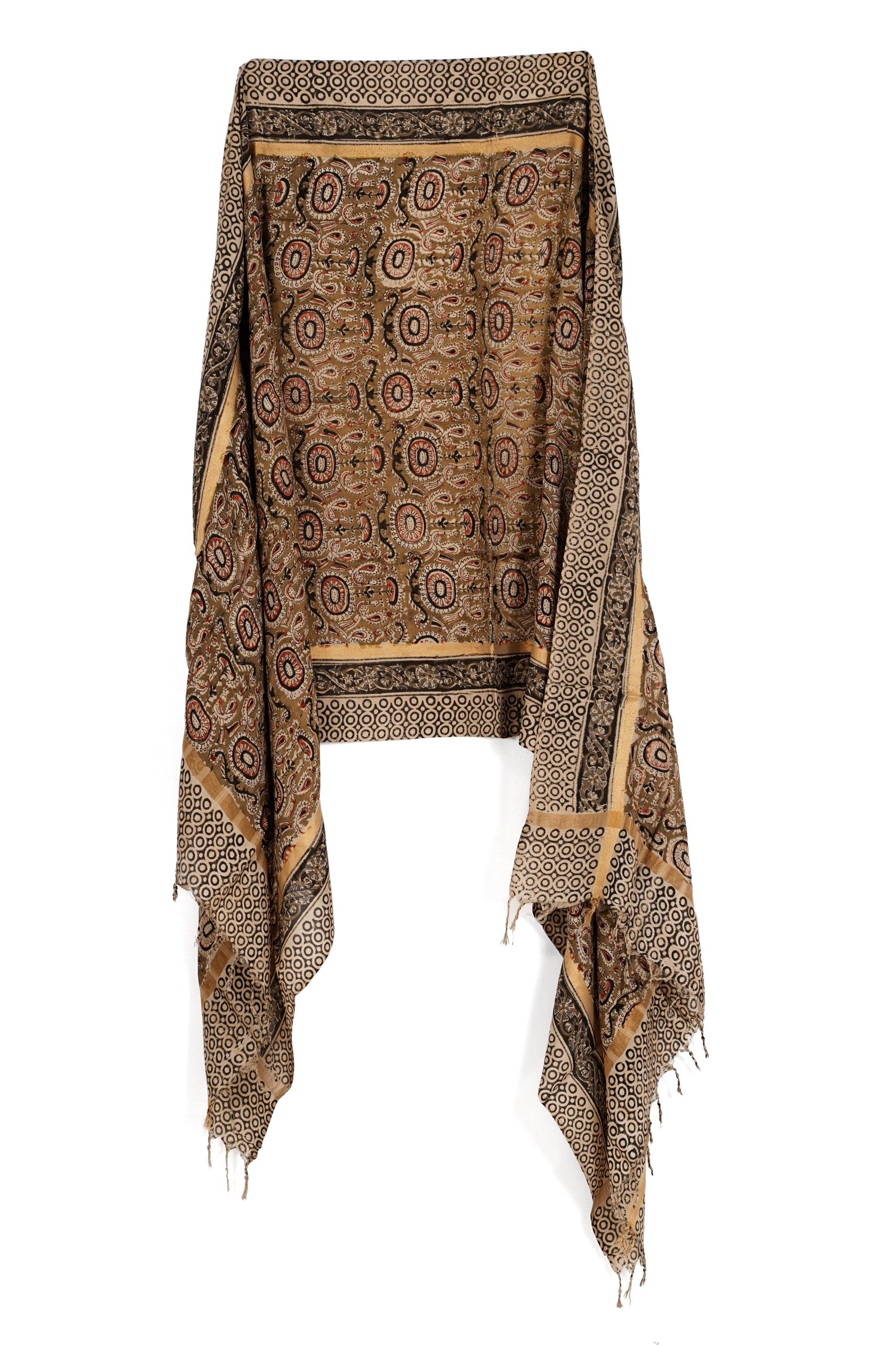 Kalamkari Dupatta - Manav Kalamkari