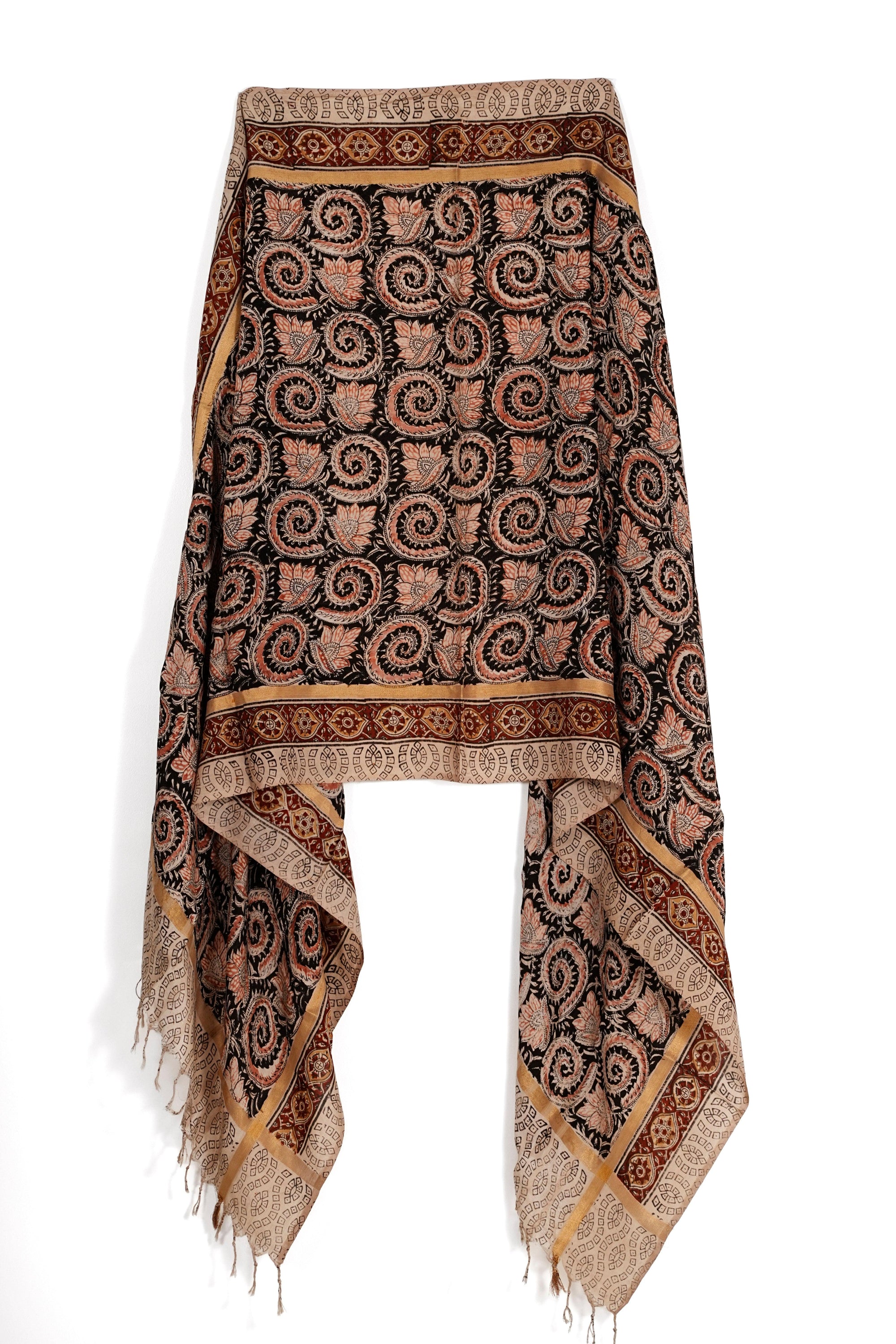 Kalamkari Dupatta - Manav Kalamkari