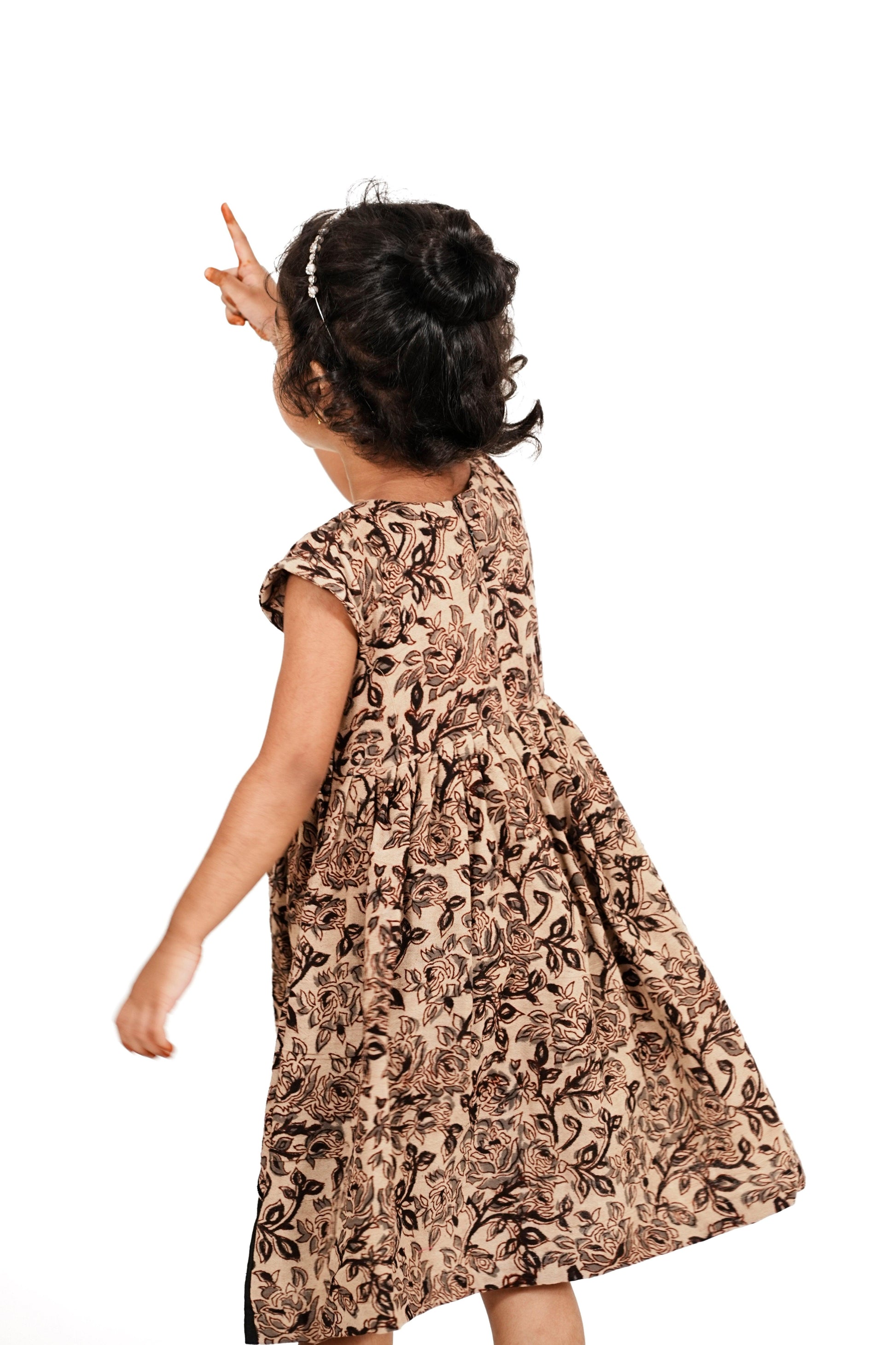 KALAMKARI KID DESIGNER FROCK - Manav Kalamkari