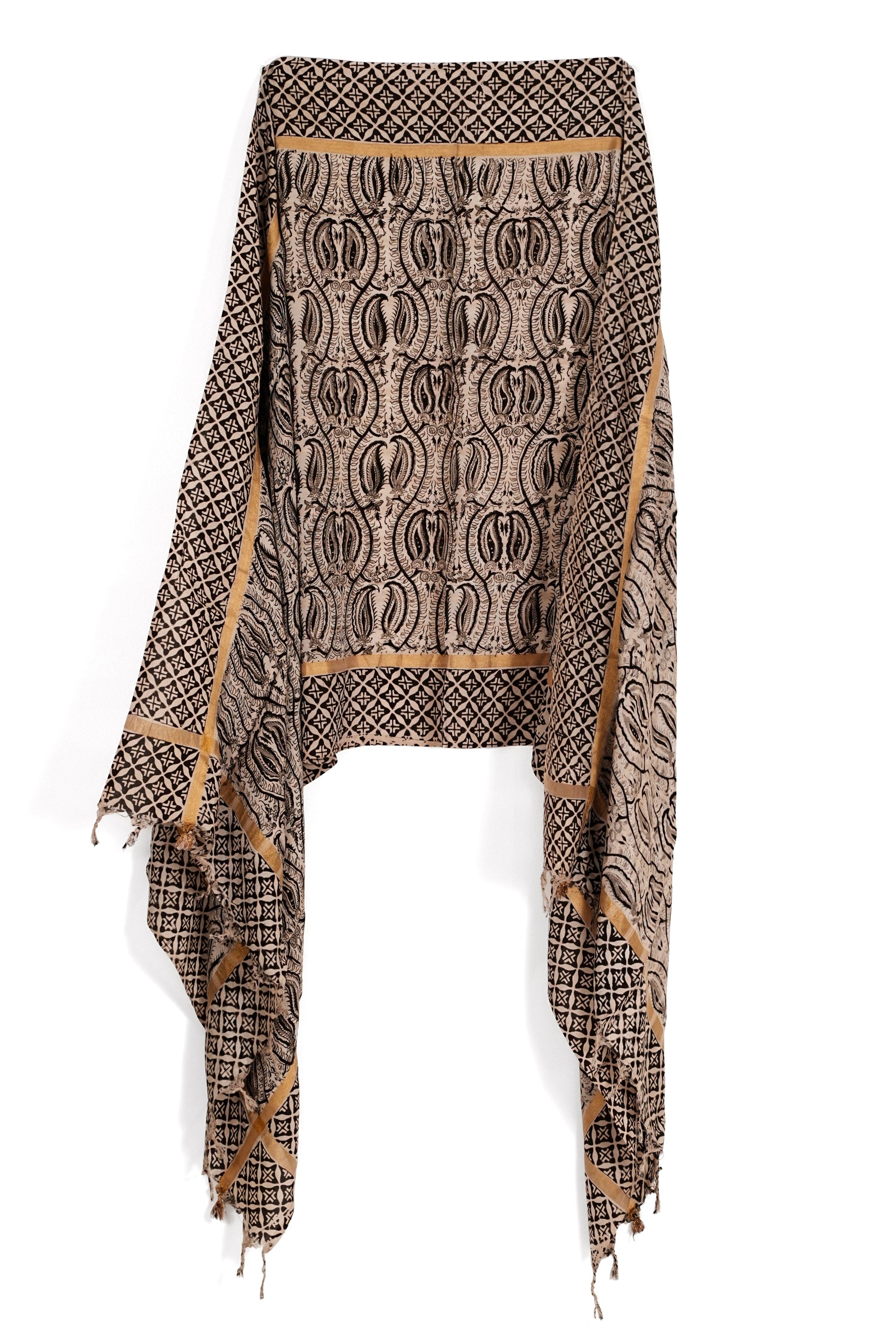 Kalamkari Dupatta - Manav Kalamkari