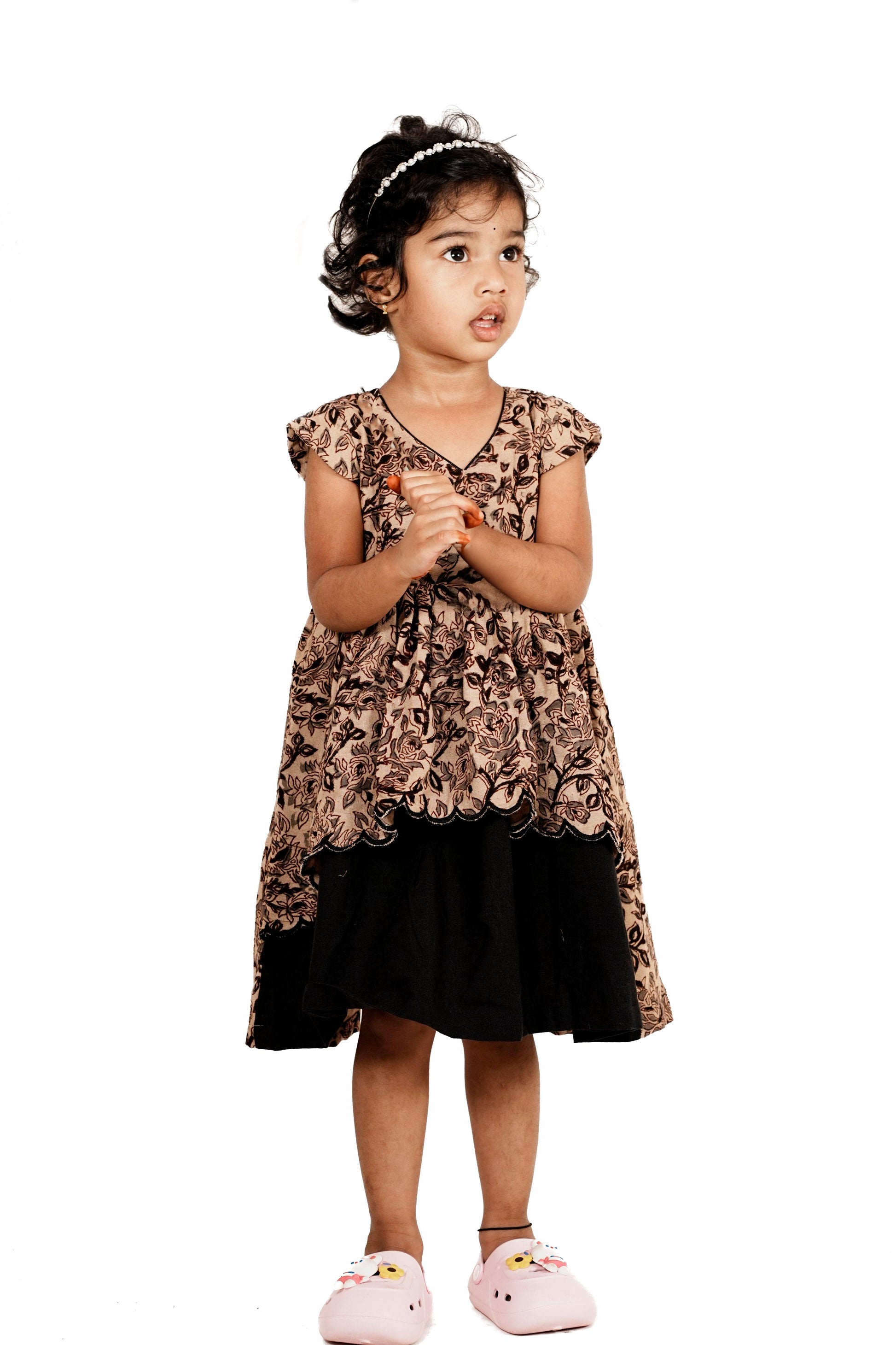 KALAMKARI KID DESIGNER FROCK - Manav Kalamkari