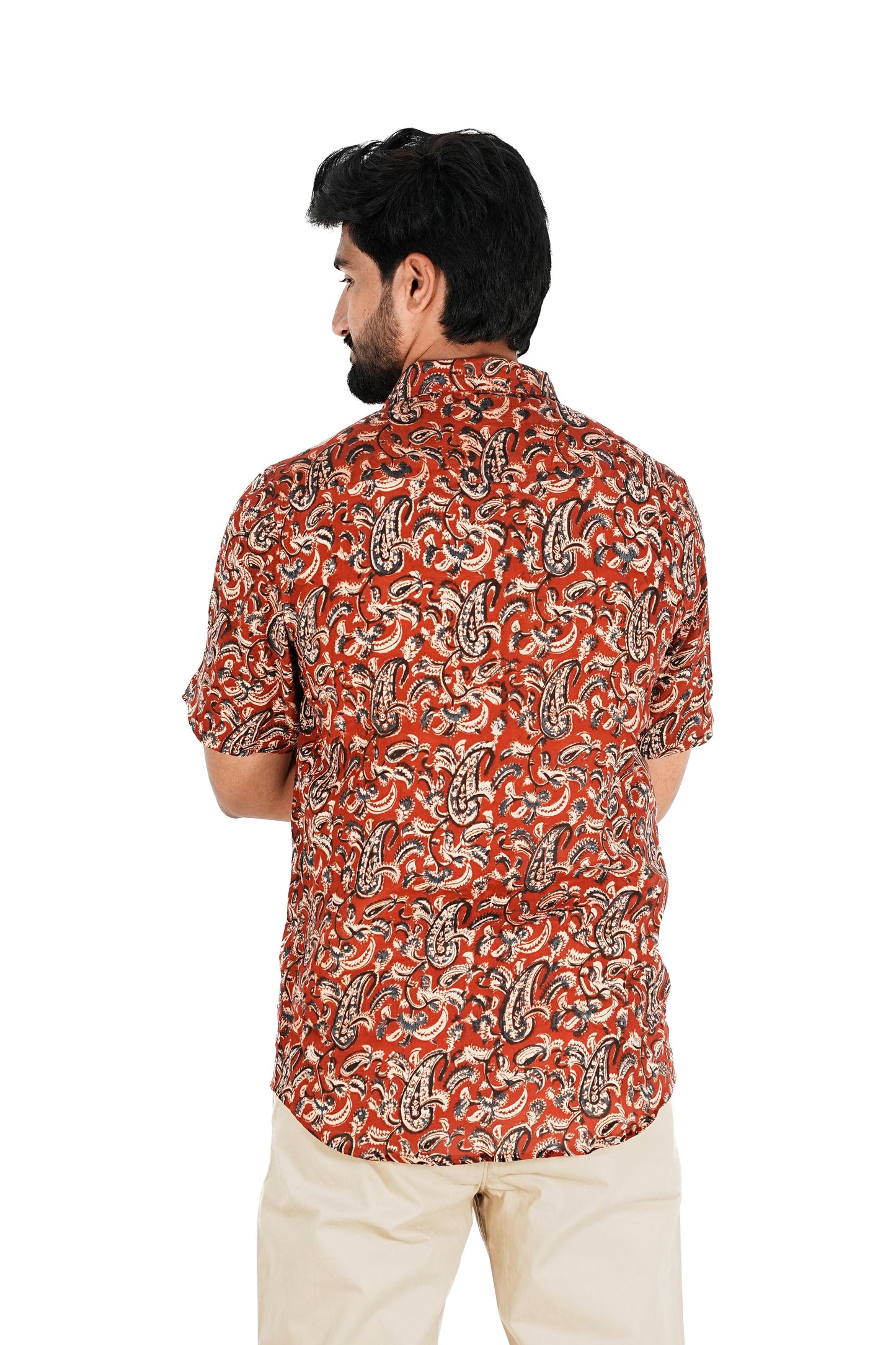 Kalamkari Silk Shirt - Manav Kalamkari
