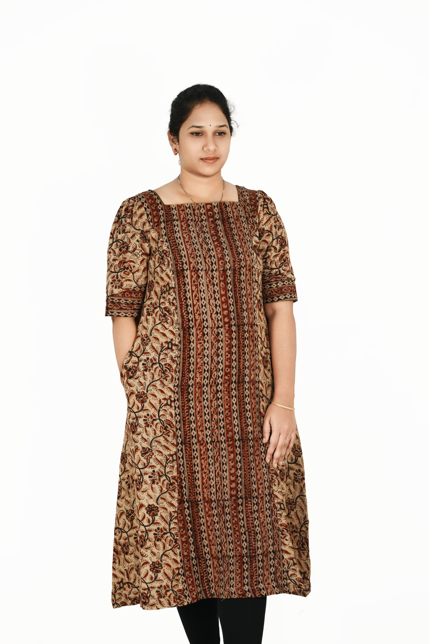 Kalamkari Cotton Aline Top