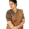 KALAMKARI V NECK 10 INCH HAND  STRECHBLE BLOUSE