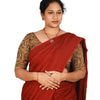 KALAMKARI ROUND NECK 10 INCH HANDS STRECHBLE BLOUSE