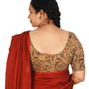 KALAMKARI ROUND NECK 10 INCH HANDS STRECHBLE BLOUSE