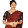 KALAMKARI ROUND NECK 10 INCH HANDS STRECHBLE BLOUSE