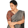 KALAMKARI ROUND NECK 10 INCH HANDS STRECHBLE BLOUSE