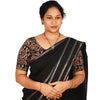 KALAMKARI ROUND NECK 10 INCH HANDS STRECHBLE BLOUSE