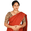 KALAMKARI ROUND NECK 10 INCH HANDS STRECHBLE BLOUSE