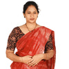 KALAMKARI ROUND NECK 10 INCH HANDS STRECHBLE BLOUSE