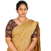 KALAMKARI ROUND NECK 10 INCH HANDS STRECHBLE BLOUSE