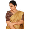 KALAMKARI ROUND NECK 10 INCH HANDS STRECHBLE BLOUSE