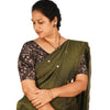 KALAMKARI ROUND NECK 10 INCH HANDS STRECHBLE BLOUSE