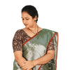 KALAMKARI ROUND NECK 10 INCH HANDS STRECHBLE BLOUSE
