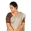 KALAMKARI ROUND NECK 10 INCH HANDS STRECHBLE BLOUSE