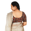 KALAMKARI ROUND NECK 10 INCH HANDS STRECHBLE BLOUSE
