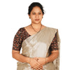 KALAMKARI ROUND NECK 10 INCH HANDS STRECHBLE BLOUSE