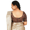 KALAMKARI ROUND NECK 10 INCH HANDS STRECHBLE BLOUSE