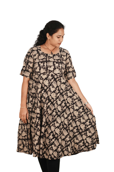 Kalamkari Cotton Umbrella Top
