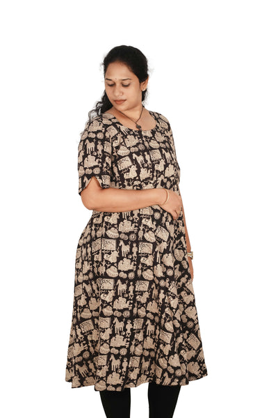 Kalamkari Cotton Umbrella Top