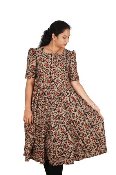 Kalamkari Cotton Umbrella Top