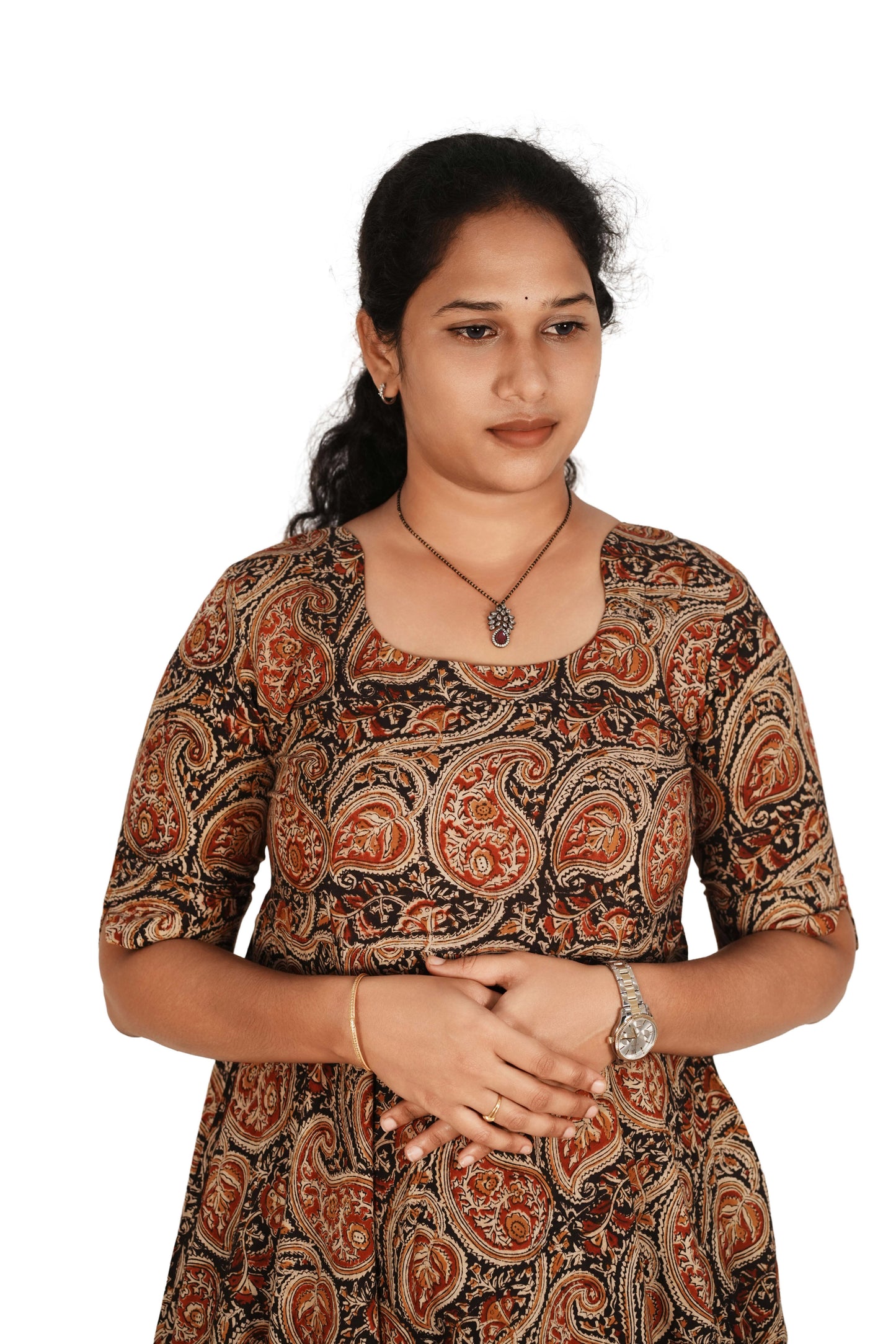 Kalamkari Cotton Umbrella Top