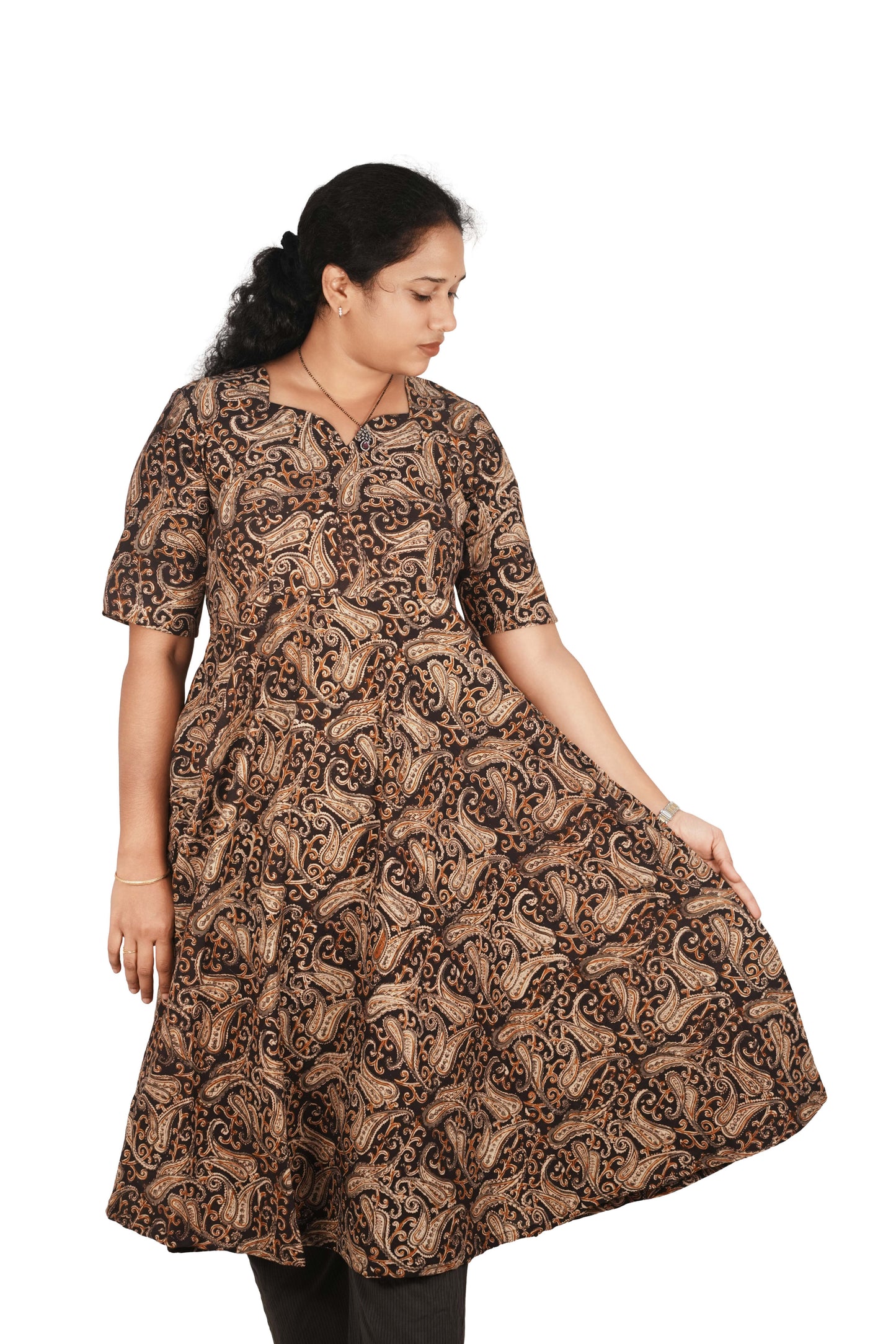 Kalamkari Cotton Umbrella Top