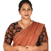 KALAMKARI V NECK 10 INCH HAND  STRECHBLE BLOUSE