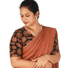 KALAMKARI V NECK 10 INCH HAND  STRECHBLE BLOUSE