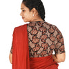 KALAMKARI V NECK 10 INCH HAND  STRECHBLE BLOUSE