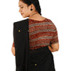 KALAMKARI BOAT NECK OPEN 10 HAND'S STREACHBLE  BLOUSE