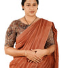KALAMKARI BOAT NECK OPEN 10 HAND'S STREACHBLE  BLOUSE