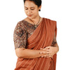 KALAMKARI BOAT NECK OPEN 10 HAND'S STREACHBLE  BLOUSE