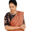 KALAMKARI BOAT NECK OPEN 10 HAND'S STREACHBLE  BLOUSE