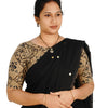 KALAMKARI BOAT NECK OPEN 10 HAND'S STREACHBLE  BLOUSE