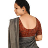 KALAMKARI ROUND NECK 10 INCH HANDS STRECHBLE BLOUSE