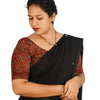 KALAMKARI ROUND NECK 10 INCH HANDS STRECHBLE BLOUSE