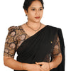KALAMKARI BUTTA  ROUND NECK 10 INCH HANDS STRECHBLE BLOUSE