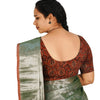 KALAMKARI ROUND NECK 10 INCH HANDS STRECHBLE BLOUSE