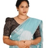 KALAMKARI BUTTA  ROUND NECK 10 INCH HANDS STRECHBLE BLOUSE