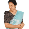 KALAMKARI BUTTA  ROUND NECK 10 INCH HANDS STRECHBLE BLOUSE