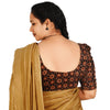 KALAMKARI BUTTA  ROUND NECK 10 INCH HANDS STRECHBLE BLOUSE