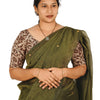 KALAMKARI ROUND NECK 10 INCH HANDS STRECHBLE BLOUSE