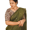 KALAMKARI ROUND NECK 10 INCH HANDS STRECHBLE BLOUSE