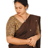 KALAMKARI ROUND NECK 10 INCH HANDS STRECHBLE BLOUSE