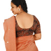 KALAMKARI ROUND NECK 10 INCH HANDS STRECHBLE BLOUSE