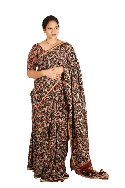 kalamkari Uppada Silk Saree