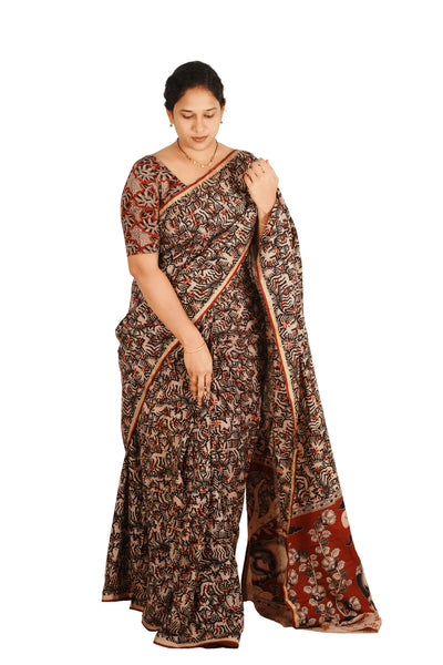 kalamkari Uppada Silk Saree