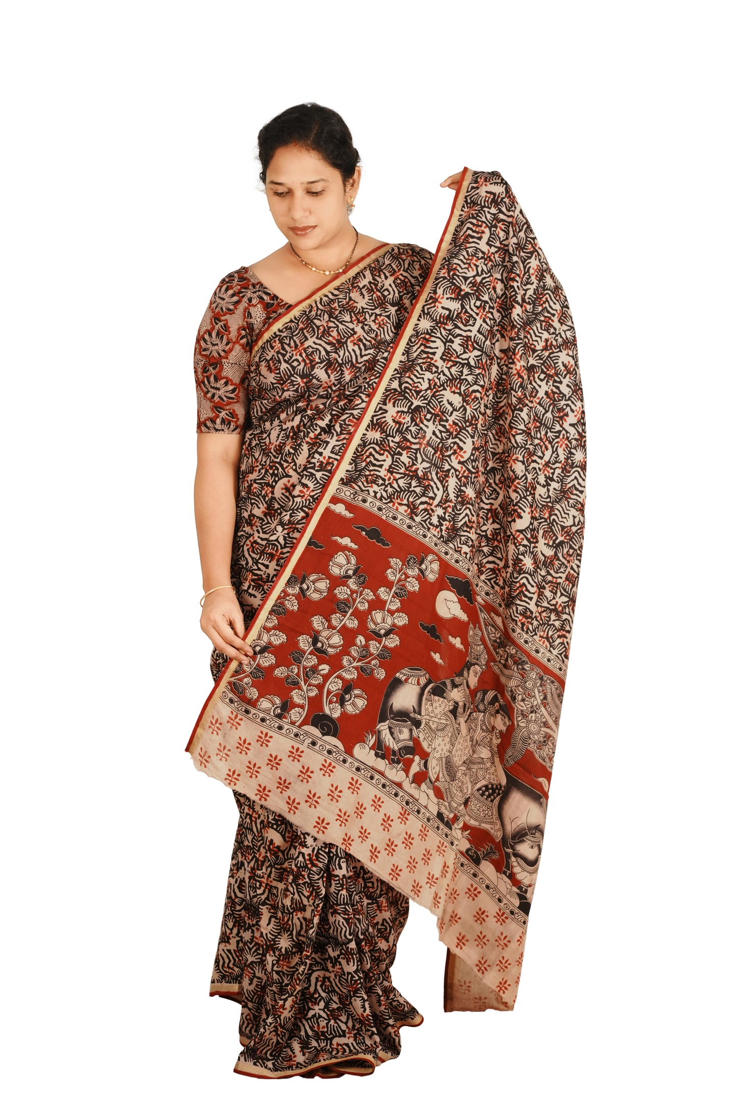 kalamkari Uppada Silk Saree